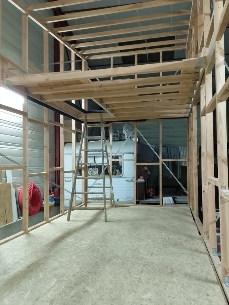 Mpmr chantier ossature mezzanine