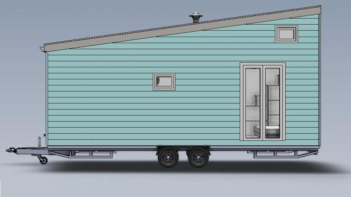 Tiny house BORÉALIS, face sud