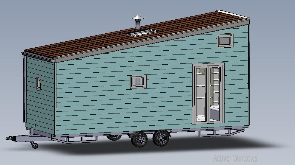 Tiny house BORÉALIS, vue 3D