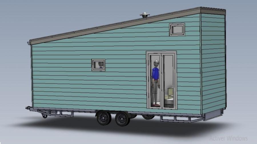 Tiny house BORÉALIS, troisième vue 3D